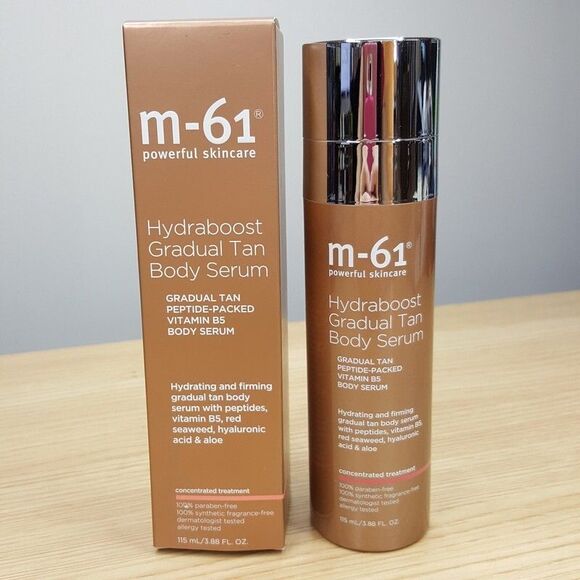 M-61 Hydraboost Gradual Tan Body Serum Peptide Vitamin B5 Firming 3.88 oz $56 - Picture 1 of 3